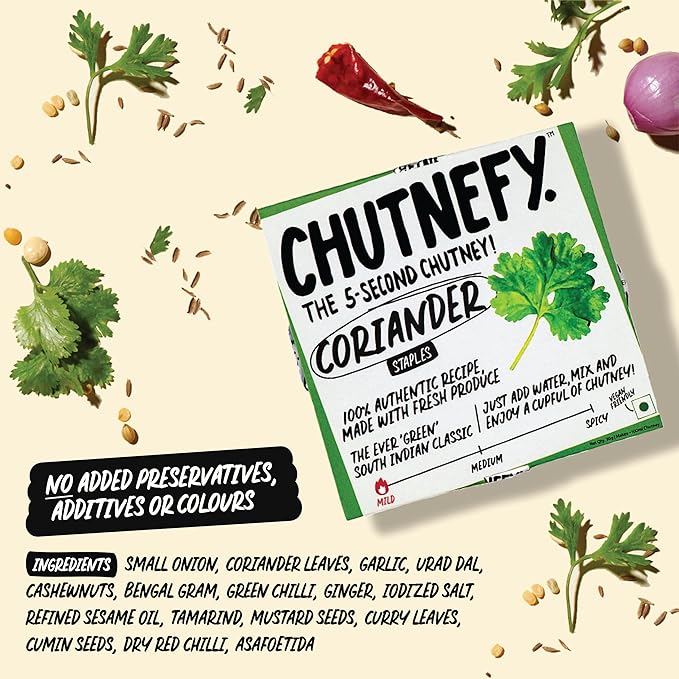 Chutnefy - Home Style South Indian Tiffin Chutneys Combo
